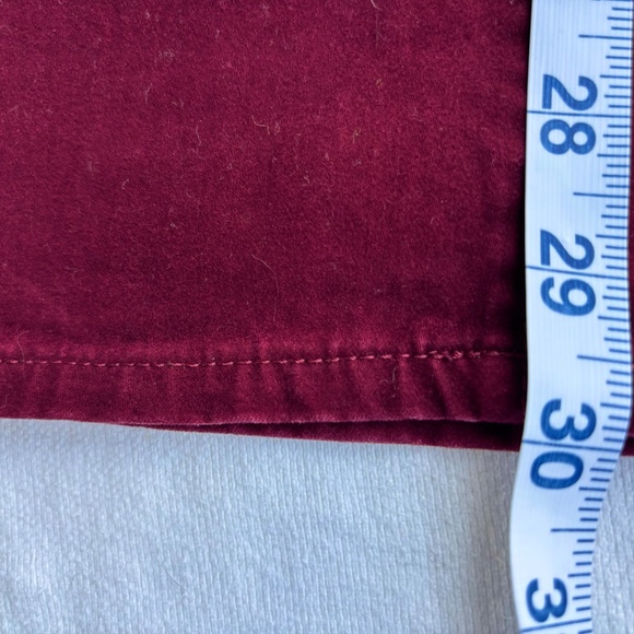 Ann Taylor Maroon Curvy Skinny Velvet Jeans - Picture 10 of 11